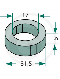 GRANIT Disk Ø 31,5 x 5 x Ø 17 mm